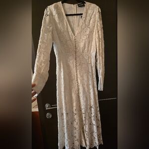 The Kooples Elegant White Lace Dress